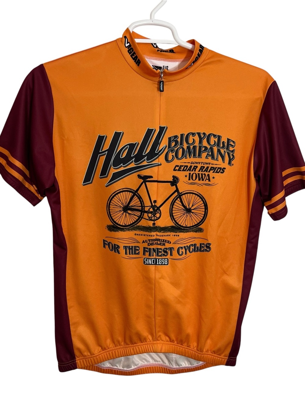 V-Gear Hall Bicycle Company Cycling Shirt Mens Size XL